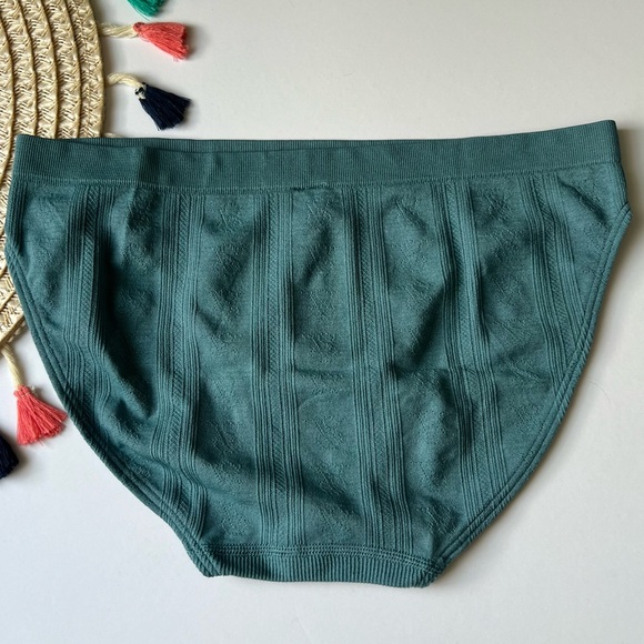 Victoria's Secret Seamless Pointelle Hiphugger Panty French Sage XL NEW - Picture 2 of 3